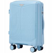 55x40x20 - Lagaminas Wings CKT02, S, šviesiai mėlynas 55x40x20cm Ryanair ir Wizzair, polipropilenas , TSA spyna - 3 nuotrauka