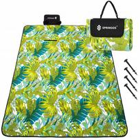 iskylu pledas 200x200 - Pikniko pledas Springos PM041 200 x 200 cm, žalias (Green) - 3 nuotrauka