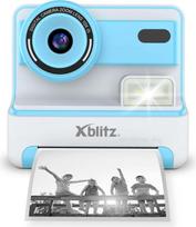 momentinis fotoaparatas vaikams - Xblitz Flash Blue Momentinis fotoaparatas su terminiu spausdintuvu vaikams (Mėlynas) - 3 nuotrauka