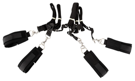 antrankiai seksui - Suvaržymo rinkinys Fetish Fantasy Bed Bindings Restaint Kit, juodas - 2 nuotrauka