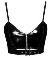 moto apranga - Black Level Vinyl Top buckle M Seksuali lateksinė apranga - 2 nuotrauka