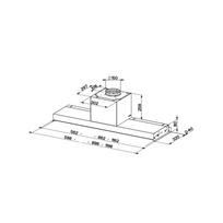 led gartraukis - Faber IN-NOVA TOUCH BK/ X A60/ 2 - 2 nuotrauka