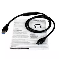 sata 3 kabelis - StarTech USB 3.0 to eSATA Adapter Cable 1m Juodas (USB3S2ESA3) - 3 nuotrauka