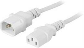 c13 power kabelis - DELTACO grounded device / extension cable for connection between device and power supply / cable, st - 2 nuotrauka