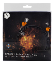 tinklo kabelis 2m - DELTACO GAMING Cat6a, U/UTP, 500MHz, 2m, juodas / GAM-036 - 3 nuotrauka
