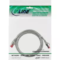 tinklo kabelio jungtia - Goobay 93568 CAT 6 patch cable S/FTP (PiMF), pilkas, 0.5 m - 2 nuotrauka