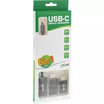 vga hdmi adapteris - Adapteris USB InLine InLine Universali Karta Graficzna do laptopa na USB-C - DisplayPort HDMI VGA - 4K - juoda - 2 nuotrauka