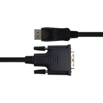 dvi d laidas - DELTACO DisplayPort – DVI-D, 1080p 60Hz, 1m, juodas / DP-2010-K / 00110008 - 3 nuotrauka