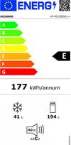 dvieju duru saldytuvas - HEINNER HF-M235ESE - 2 nuotrauka