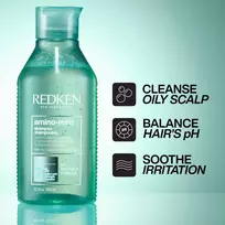 valomasis sampunas - Šampūnas Redken Amino Mint, 300 ml - 4 nuotrauka