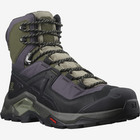 vyriski batai - Salomon Quest Element GTX vyriški žygio batai juodi/žali 414571 42 - 2 nuotrauka