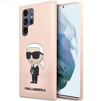 samsung galaxy s23 - Karl Lagerfeld Silicone Ikonik dėklas Samsung Galaxy S23 Ultra S918 - Rožinis (Pink) - 1 nuotrauka