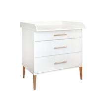 vystymo komoda - ATB Meble Komoda su vystymo stalu ILA, Balta (White) - 1 nuotrauka