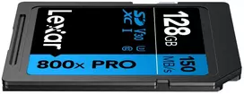 atminties kortele v30 - Lexar Professional 800x PRO 128GB SDXC UHS-I - 3 nuotrauka