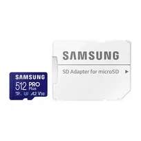 microsd 2gb - Samsung PRO Plus microSD Card with Adapter 512 GB, MicroSDXC, Flash memory class U3, V30, A2 | MB-MD512SA/EU - 5 nuotrauka
