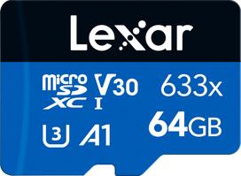 kortele sdhc - MEMORY Micro SDXC 64GB UHS-I/LMS0633064G-BNNNG LEXAR - 3 nuotrauka