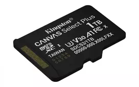 micro sd kortele 1tb - Kingston Canvas Select Plus 1TB microSDXC UHS-I Class 10 A1 + SD Adapter - 8 nuotrauka