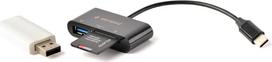 card reader 3.2 - GEMBIRD UHB-CR3-02 compact USB Type-C - 2 nuotrauka