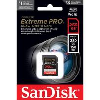 sandisk extreme pro - Sandisk Extreme Pro SDXC 256GB UHS-II - 3 nuotrauka