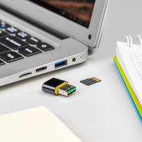 korteliu skaitytuvas microsd - Rebel MicroSD > USB Card Reader - 3 nuotrauka