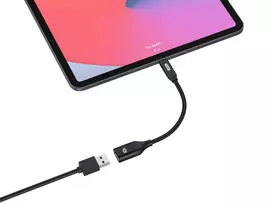 otg adapter - Adapteris USB Conceptronic CONCEPTRONIC Adapteris USB-C -> USB-A 3.0 OTG 10Gb/s juodas - 3 nuotrauka