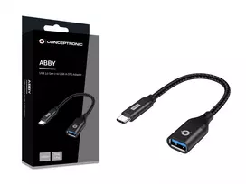 otg adapter - Adapteris USB Conceptronic CONCEPTRONIC Adapteris USB-C -> USB-A 3.0 OTG 10Gb/s juodas - 6 nuotrauka