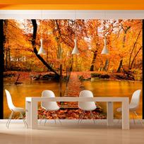 Fototapetas Artgeist Autumn bridge, 154 cm x 200 cm