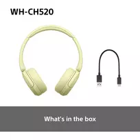 bluetooth belaides ausines sony - Sony WH-CH520 Geltonos (Yellow) - 2 nuotrauka