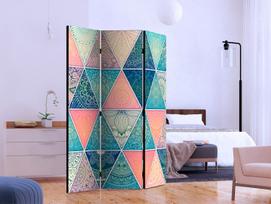 Fototapetas Artgeist Oriental Triangles Paraventtc0808, 172 cm x 135 cm
