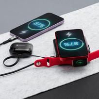 power bank 45w - Forcell F-Energy 6in1, 15000mAh, 45W, belaidis įkrovimas 15W, juodas (black) - 2 nuotrauka