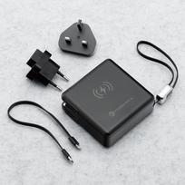 power bank 45w - Forcell F-Energy 6in1, 15000mAh, 45W, belaidis įkrovimas 15W, juodas (black) - 3 nuotrauka