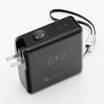 power bank 45w - Forcell F-Energy 6in1, 15000mAh, 45W, belaidis įkrovimas 15W, juodas (black) - 4 nuotrauka