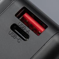 power bank 45w - Forcell F-Energy 6in1, 15000mAh, 45W, belaidis įkrovimas 15W, juodas (black) - 6 nuotrauka