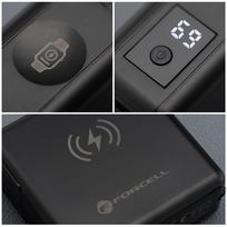 power bank 45w - Forcell F-Energy 6in1, 15000mAh, 45W, belaidis įkrovimas 15W, juodas (black) - 9 nuotrauka