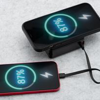 power bank 45w - Forcell F-Energy 6in1, 15000mAh, 45W, belaidis įkrovimas 15W, juodas (black) - 11 nuotrauka