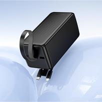 lightning usb - Borofone BJ79C Clever 50000mAh Juodas (Black) - 3 nuotrauka