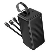 lightning usb - Borofone BJ79C Clever 50000mAh Juodas (Black) - 9 nuotrauka