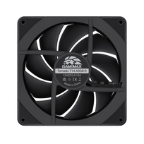case fans 120mm - Gamemax TORNADO T12 ARGB-R Black - 2 nuotrauka