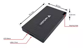 external ssd - Verbatim Mini Diskas SSD 1TB USB-C 3.2 + kabelis USB-C/USB-C-USB-A 32031 - 8 nuotrauka