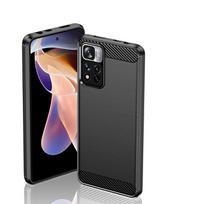 xiaomi redmi note 11 pro deklas - Hurtel "Carbon Case Xiaomi Poco X4 NFC 5G" Black - 4 nuotrauka