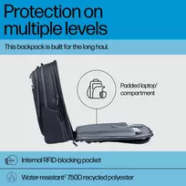 kuprine 30l - HP Travel Plus 30L 17-inch Laptop Backpack - 5 nuotrauka