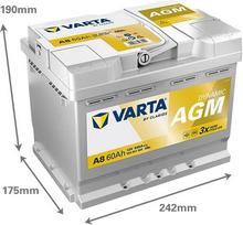 akumuliatorius 12v - Akumuliatorius Varta Start-Stop 60Ah 680A 12V - 2 nuotrauka