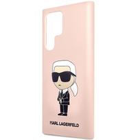 samsung galaxy s23 - Karl Lagerfeld Silicone Ikonik dėklas Samsung Galaxy S23 Ultra S918 - Rožinis (Pink) - 4 nuotrauka