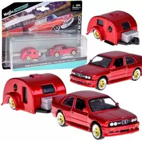bmw masinele - Maisto Design BMW M3 1988, raudona (Red) - 1 nuotrauka