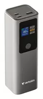 140w usb c - Verbatim 32269 Charge 'n' Go Power Bank 27000mAh 183W, USB-C, USB-A, Grey - 9 nuotrauka