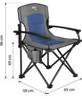 turistines kedes camping - Turistinė kėdė Nils Camp NC3075, mėlyna/pilka - 13 nuotrauka