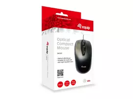 ps 2 pelyte - Equip 245107 Kompaktinė pelė Juoda (Black) - 2 nuotrauka