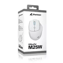balta pelyte - Sharkoon OfficePal M25W Balta (White) - 3 nuotrauka