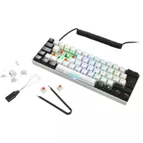 white gaming keyboard - Sharkoon SKILLER SGK50 S4 Balta (White) Klaviatūra Žaidimams - 2 nuotrauka