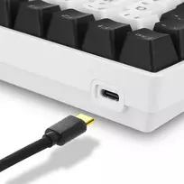 mechanine klaviatura geltoni - Sharkoon SKILLER SGK50 S3 Gateron Geltona, Balta (White) - 3 nuotrauka